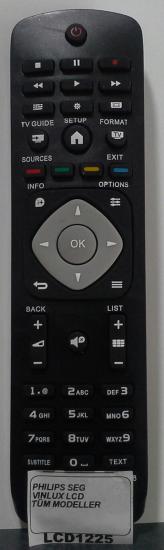 PHILIPS TÜM MODELLER SEG VİNLUX LCD LED TV KUMANDASI LCD1225U